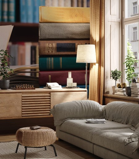 Afbeeldingen van Old books in the Library