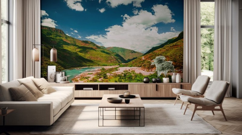 Kép View on gorge in Chicamocha national park in Colombia