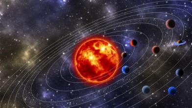 Bild von Solar System Digitally Generated Image