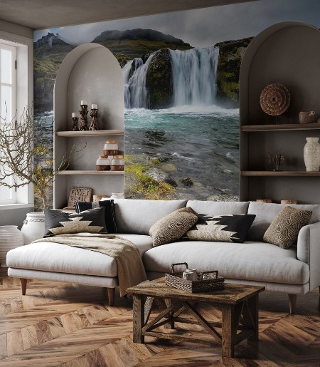 Picture of Kirkjufellsfoss waterfall in Iceland