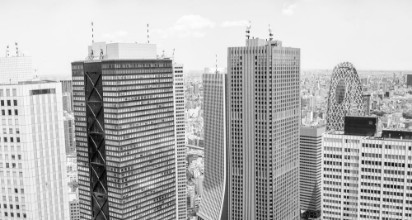 Picture of TOKYO - MAY 20 2016Aerial view of Shinjuku skyline Tokyo is visited by 15 million people every year