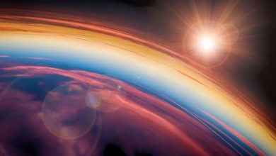 Image de Planet Earth with a spectacular sunset