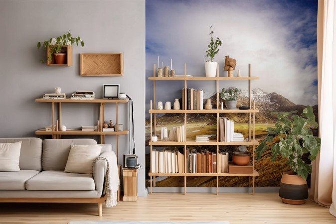 Afbeeldingen van Mountain winter landscape Lofoten Islands Norway