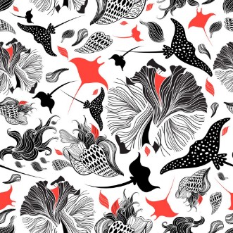 Picture of Vector seamless abstract pattern with rays