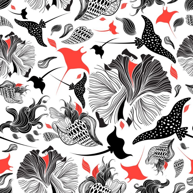 Picture of Vector seamless abstract pattern with rays