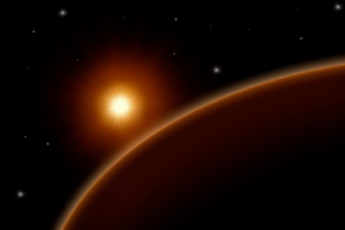 Image de Weltall mit Planeten und Sterne