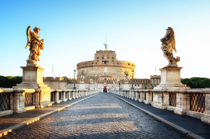 Image de Castel SantAngelo at dawn Rome
