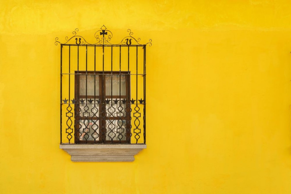 Picture of Architectural detail at the colonial house in Antigua Guatemala