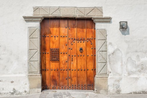 Image de Architectural detail at the colonial house in Antigua Guatemala