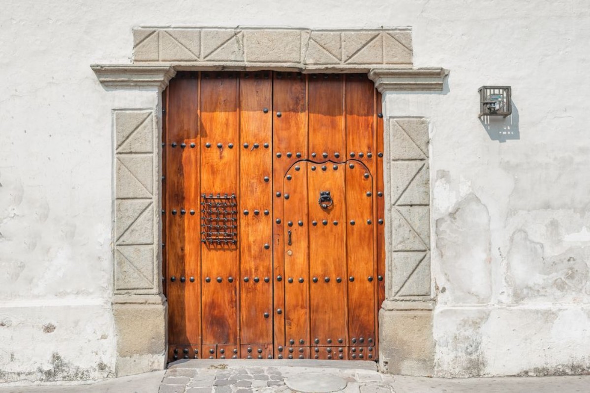 Picture of Architectural detail at the colonial house in Antigua Guatemala