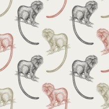 Image de Seamless pattern with monkeys