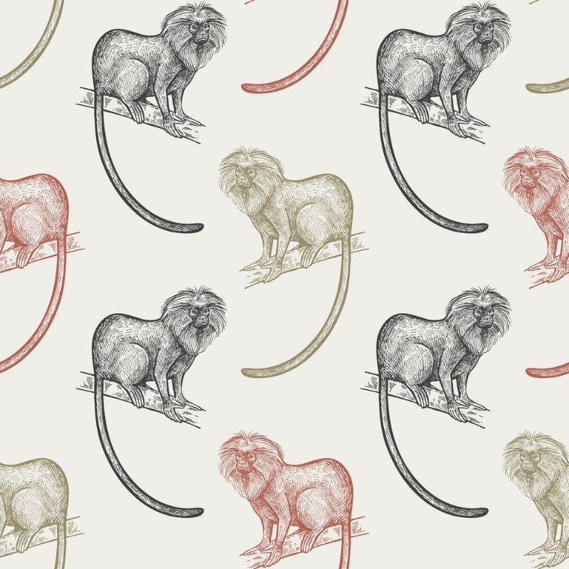 Bild på Seamless pattern with monkeys