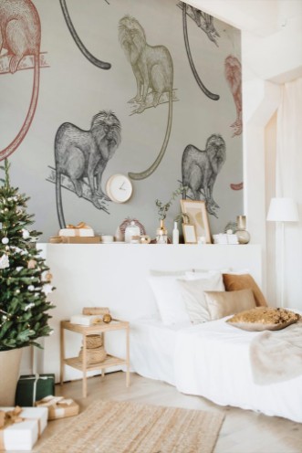 Picture of Seamless pattern with monkeys