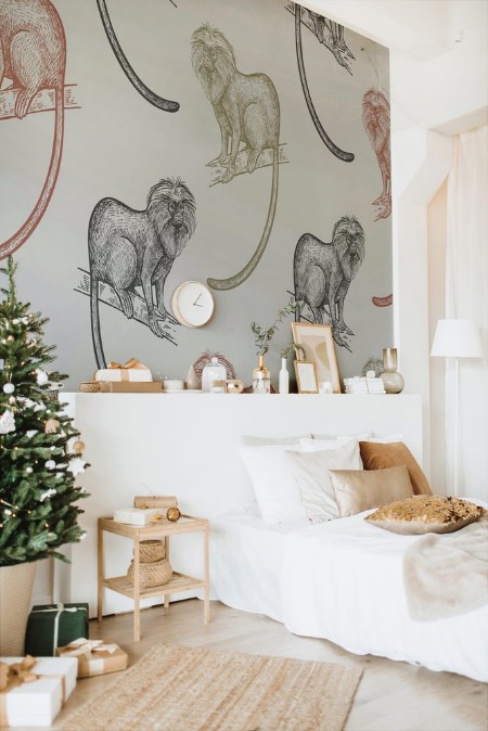 Picture of Seamless pattern with monkeys