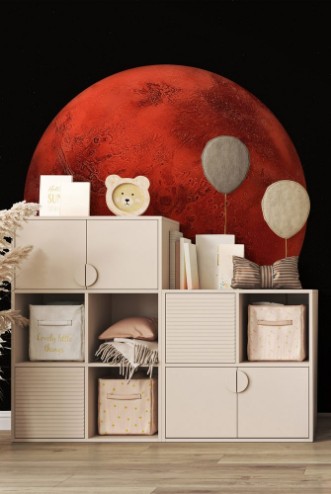 Bild på Extremely detailed and realistic high resolution 3D image of Planet Mars Shot from outer space Elements of this image are furnished by NASA