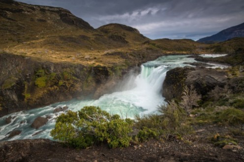 Picture of Paine Grande Waterfall Torres del Paine Patagonia Chile