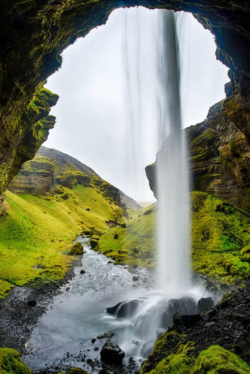 Afbeeldingen van Kvernufoss in Iceland