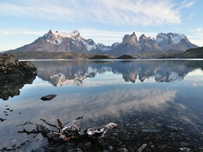 Image de Torres del Paine spiegeln sich im Lago Pehoe Patagonien Chile