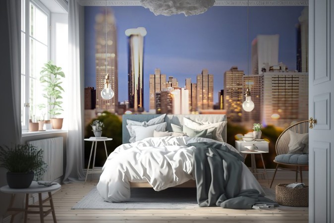 Picture of Atlanta georgia city skyline early morning