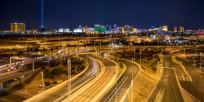 Picture of Las Vegas Skyline from McCarran International Airport