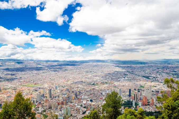 Kép View on cityscape of Bogota from Monserrate in Colombia