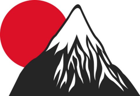 Afbeeldingen van Mount fuji sun japan landscape natural image vector illustration