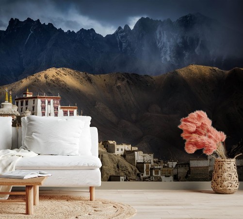 Afbeeldingen van The Buddhist monastery of Lamayuru in the Indian Himalaya Lamayuru Ladakh India