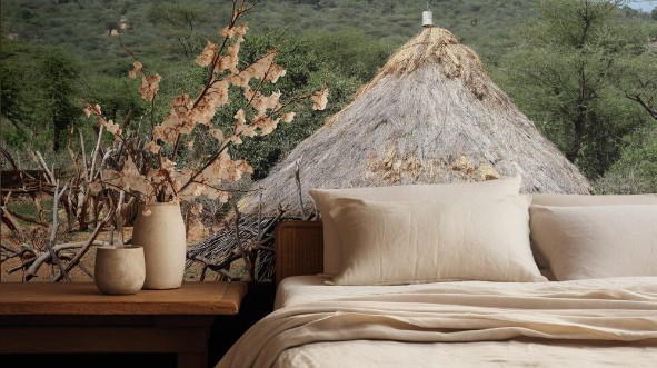 Obrázek Traditionelle Strohhtten im Omo Valley von thiopien 