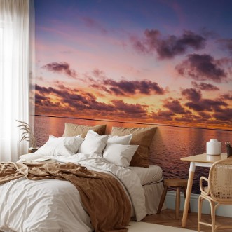 Afbeeldingen van Colorful sunrise over tropical ocean