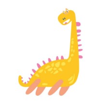 Image de Cute Yellow Dino