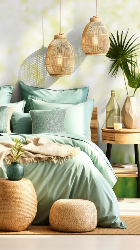 Picture of Vector green grass  nature background