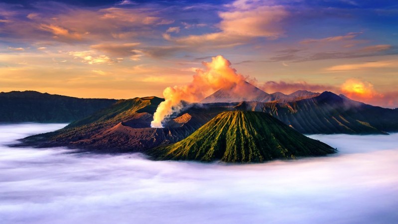 Afbeeldingen van Mount Bromo Indonesien