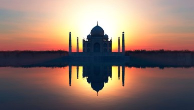 Picture of Illustration of an alternative view of taj mahal