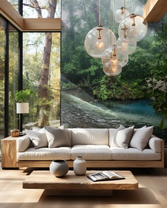 Afbeeldingen van Rio Celeste blue acid water color mixing in Costa Rica