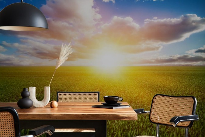 Picture of Sunrise over Field