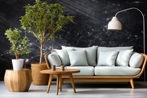 Picture of Flowering branch on a dark background