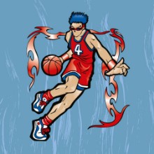 Imagem de Running basketball player 
