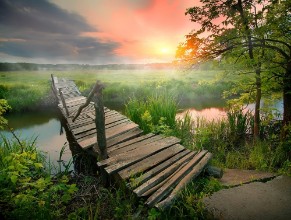 Image de Old wooden bridge