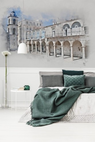 Picture of Old Havana Cuba watercolor