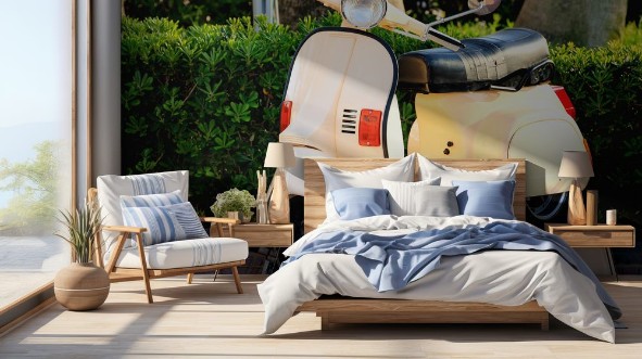 Picture of Motor scooter on the street