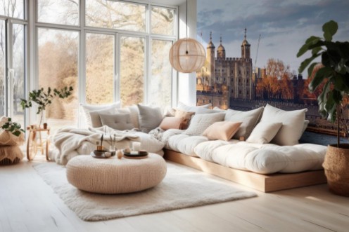 Afbeeldingen van Tower of London located on the north bank of the River Thames in central London UK