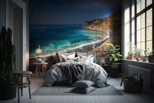 Picture of The  ocean bay with emerald water