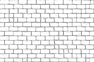 Immagine di White bricks wall Seamless pattern background