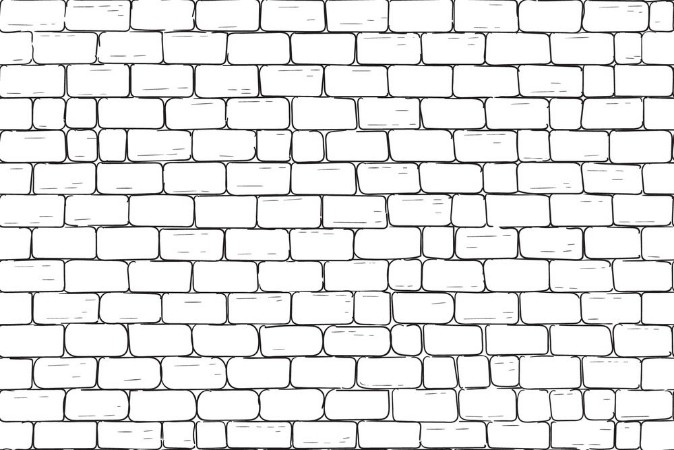 Image de White bricks wall Seamless pattern background
