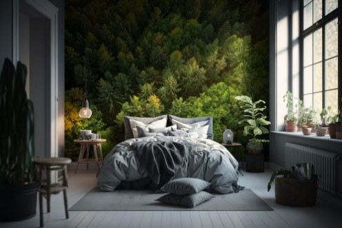 Picture of Aerial view of spruce forest