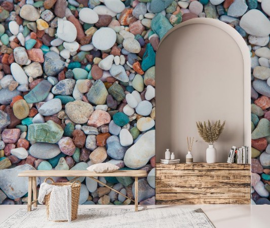 Picture of Sea pebble  sea stones background beach rocks