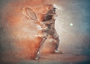 Pilt Abstract tennis player