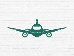 Image de Travel concept Aircraft on wall background