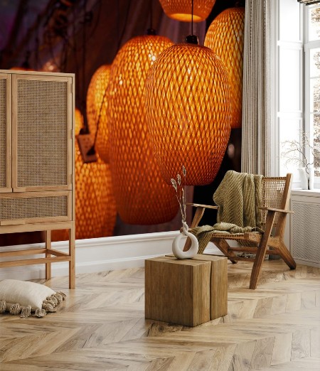 Afbeeldingen van Lanterns spread light on the old street of Hoi An Ancient Town - UNESCO World Heritage Site Vietnam