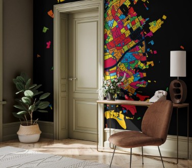 Afbeeldingen van Tirana Albania Colorful Artmap